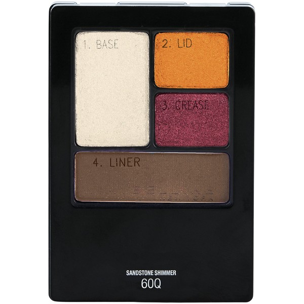 Maybelline New York Expert Wear Eyeshadow Quads, Sandstone Shimmer, 0.17