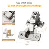 Ravinte 10 Pack 5 Pairs Short Arm Kitchen Cabinet Hinges