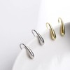 Glam Jewelry Women's Teardrop Earrings, Simple, Small, Hook Earrings, Drops,