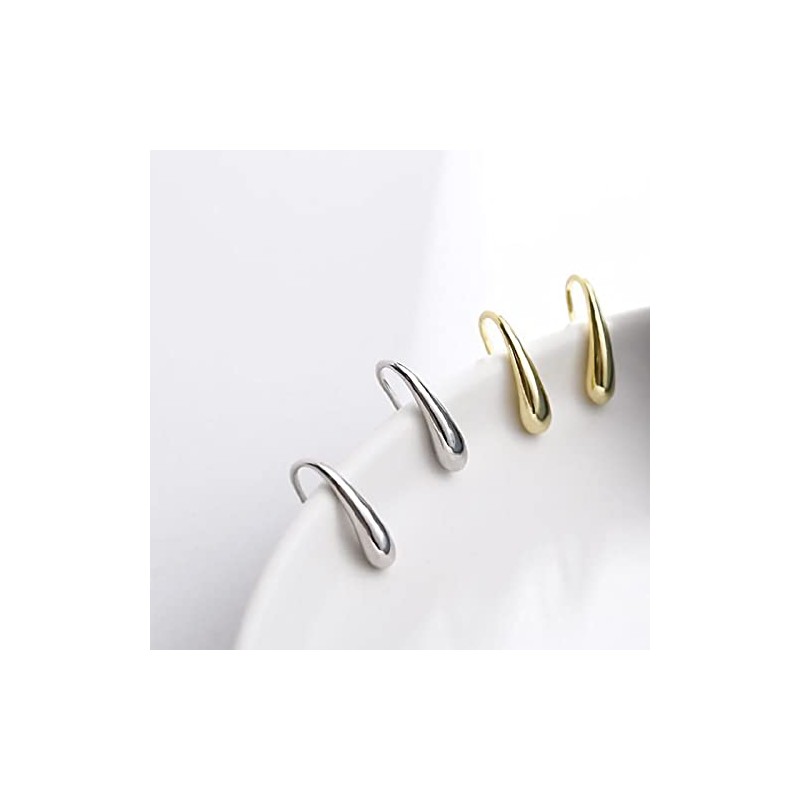 Glam Jewelry Women's Teardrop Earrings, Simple, Small, Hook Earrings, Drops,