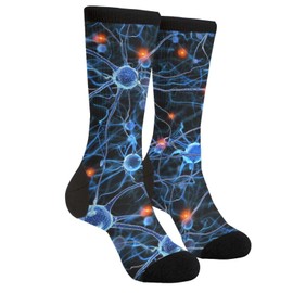 Yaateeh Neuron Brain Cell Neurology Socks Gifts Funny Novelty Socks For Men Women