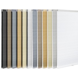 LazBlinds Cordless Cellular Shades, Light Filtering Honeycomb Shade Pleated Blinds for Windows Size 29'' W x 64'' H, Grey