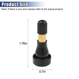 GAOLAOSY 5PCS TR600HP High Pressure Car Tire Valve Stem, Heavy Duty Brass Rubber Car Snap-in Tire Valves, Tubeless Wheel Valves for Most 0.453 inch 11.5mm Rim Holes Vehicles