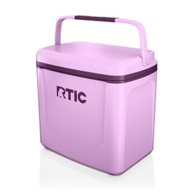 RTIC 8 QT Road Trip Personal Cooler, Small, Compact, Insulated, Portable Ice Chest Box for Food, Drink, Beverage, Beach, Camping, Picnic, Fishing, Boat, 12-Can Capacity, Lavender/Plum