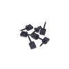 Lasenersm 10-Piece Target Nail Set - Black Plastic Archery Target