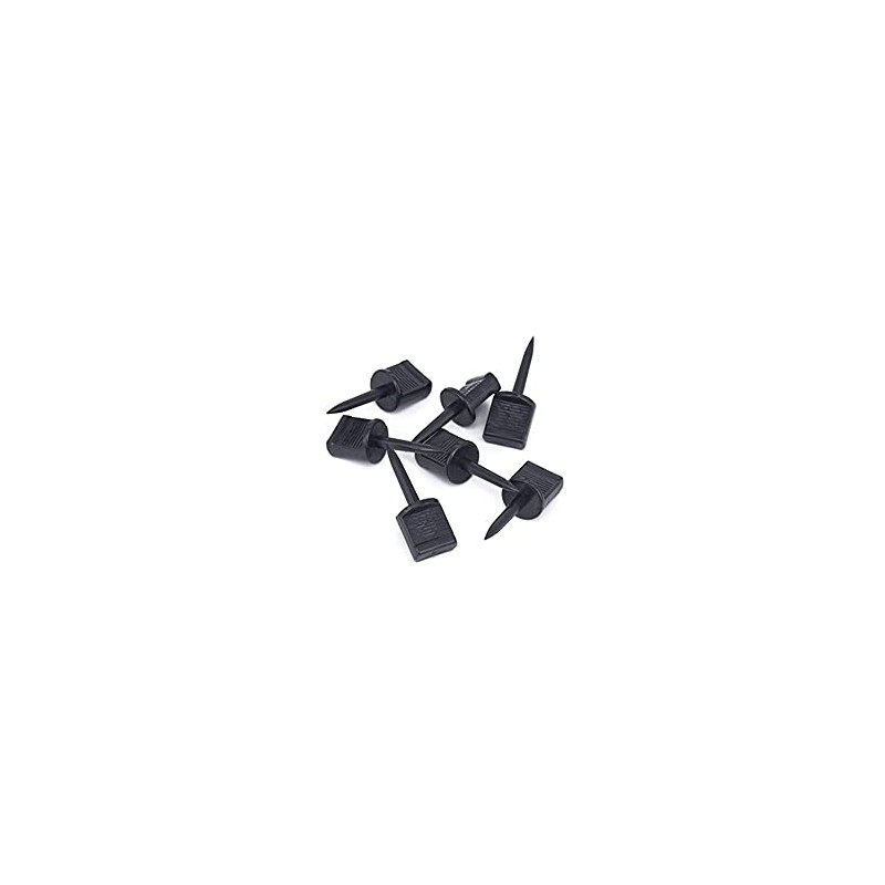 Lasenersm 10-Piece Target Nail Set - Black Plastic Archery Target