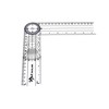 A2ZSCILAB Plastic 8" Spinal Goniometer 360 Degree ISOM Physical Therapy