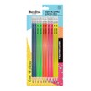 Barrilito 8057LG Lápiz Triangular de Grafito Colores Neón, 10 Piezas