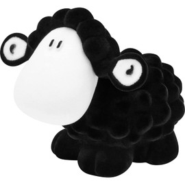 Sheepworld Wackelschaf Motif Ohne Dich ist Alles doof, Figürliches Schaf mit bewegglichem Kopfschwarz | Funny Gift, Birthday, for Christmas, 48085