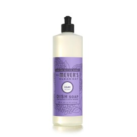 MRS. MEYER'S CLEAN DAY Liquid Dish Soap, Biodegradable Formula, Lilac, 16 fl. oz - Pack of 6
