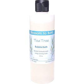 Tea Tree Bubble Bath (8 Ounce) - Pure Essential Oil Fragrance - Creates A Tub Full of Lasting Bubbles with an Invigoratingly Clean Scent