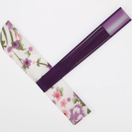 TOuWA Men's Ladies' Fan, Silk, Bamboo Ribs, Japanese Pattern, Lightweight, Japanese Souvenirs, Festivals, Fireworks Displays, New Year's Parties, Recitals, Yukata, Kimono, Japanese Accessories, Kabuki