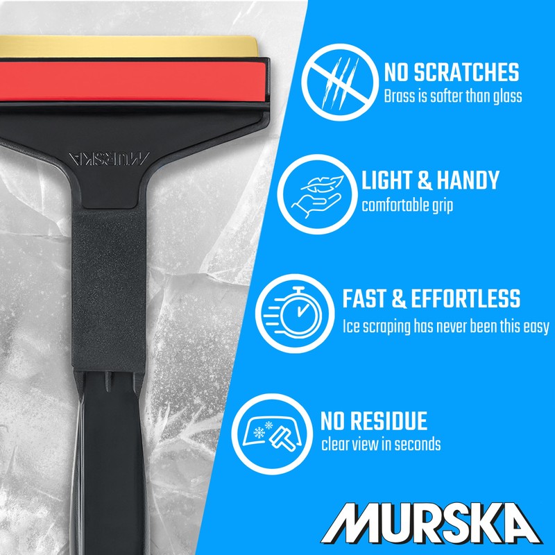 Ice Scraper Brass Blade 2 Pack Car Ice Scraper Long