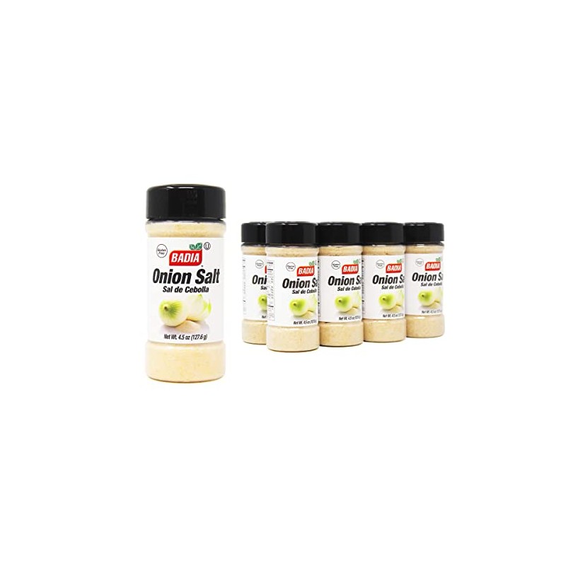 Badia Onion Salt, 4.5 Oz (Pack Of 8)
