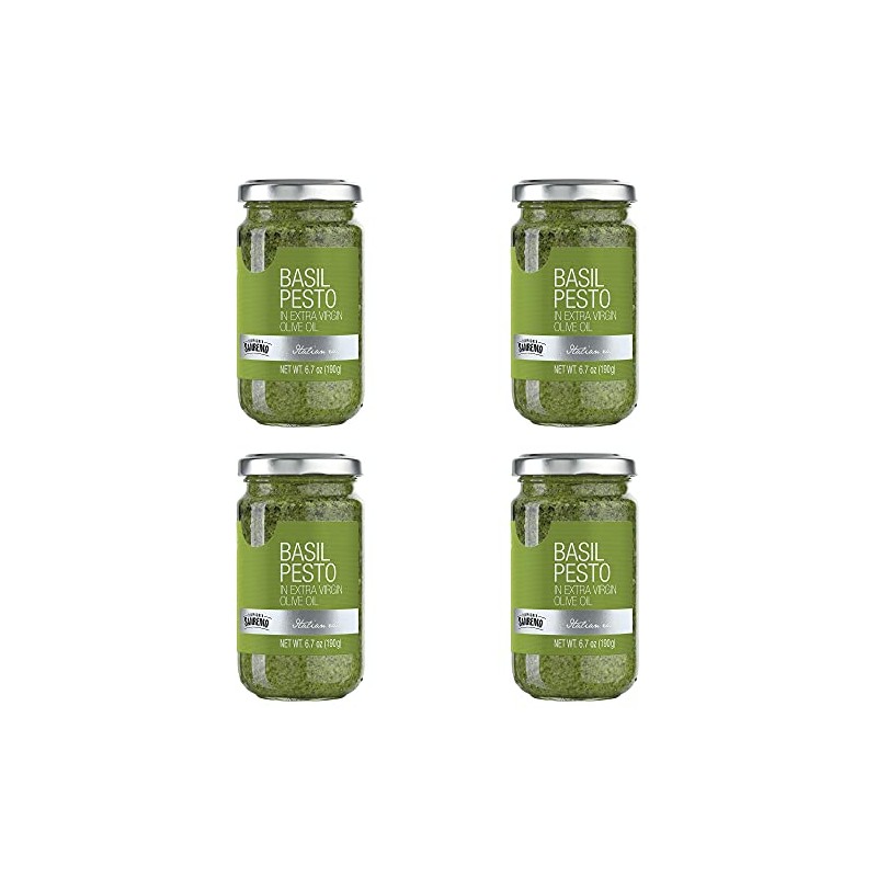 Compagnia Sanremo Pesto DOP Basil Pesto, 6.5 oz SET of