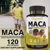 Peruvian Maca Root Black Red Yellow 2000mg - Gelatinized Energy Stamina Endurance Superfood (120 Vegetarian Capsules), 1 pack, 60 tablets / 페루산 마카 뿌리 검정 빨강 노랑 2000mg - 젤라틴화 에너지 스태미나 지구력 슈퍼푸드 (채식 캡슐 120개), 1개, 60정
