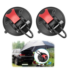 Magicbox Suction Cup Hooks Camping Pack of 2, Powerful Suction Cups with Hooks Load Capacity of 30 kg, Suction Cup Hook for Equipment, Home, Suction Cup Hooks, Strong Hold Set with 2 Hooks, Suction