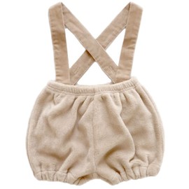 [Aenak] Bear Boa Pumpkin Pants with Suspenders (70)