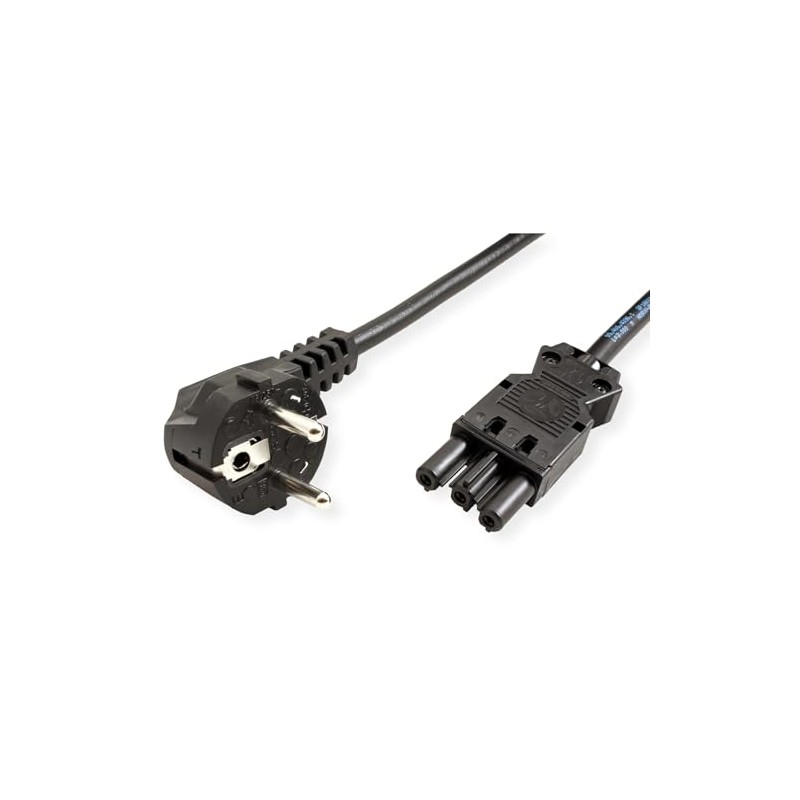 Bachmann Device supply cable - Schuko GST18-5m - Black -,