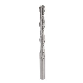 sourcing map 2pcs Ball Nose End Mill 6mm Diameter 52mm Cutting Length 6mm Shank High Speed Steel 2 Flutes Spiral Upcut CNC Router Bits