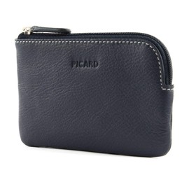 Picard Diego Men's Key Case Genuine Leather Small with Zip Key Case Everyday Business, jeans colour, diego