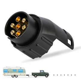 Xastro Trailer Adaptor 7-Pin to 13-Pin Connector for 13-Pin Trailers and 7-Pin Cars, Suitable for Cars, Trucks, Motorcycles, Motorhomes, Boats