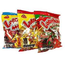 BENY LOCOCHAS PEG BAG HARD CANDY WITH CHILI POWDER CENTER 5.1OZ 18PCS (MANGO)