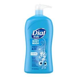 Dial Kids Body Wash with Pump, Gentle + Tear Free, Waterlily, 32 Fl Oz (Pack of 1)
