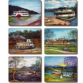 Cinnamon Paddle Steamers Drink Coasters