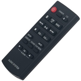 AULCMEET N2QAYB000984 Remote Control Replacement Suitable for Panasonic CD Stereo System SC-PM250 SA-PM250 SB-PM02 SC-PM251 SA-PM251 SC-PM600 SA-PM600 SA-PM250 SC-HC200 SA-HC395 SA-HC395 SA-HC399 7
