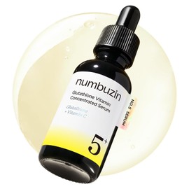 numbuzin Suero concentrado de vitamina No.5, cuidado de manchas oscuras, suero de glutatión y vitaminas, cuidado de la piel coreano, ácido tranexámico 4%, niacinamida 5%, para un brillo de aspecto radiante 1.01 fl oz