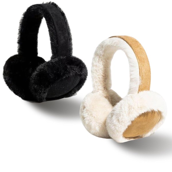 2 Piezas Orejeras de invierno para mujer,Orejeras para mujer de