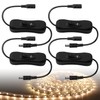 HayEastdor 4PCS LED Strip DC Inline On/Off Switch Cable 12V