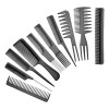 Peine Peluqueria Kit Profesional Barberia Estilista10pc Rosa
