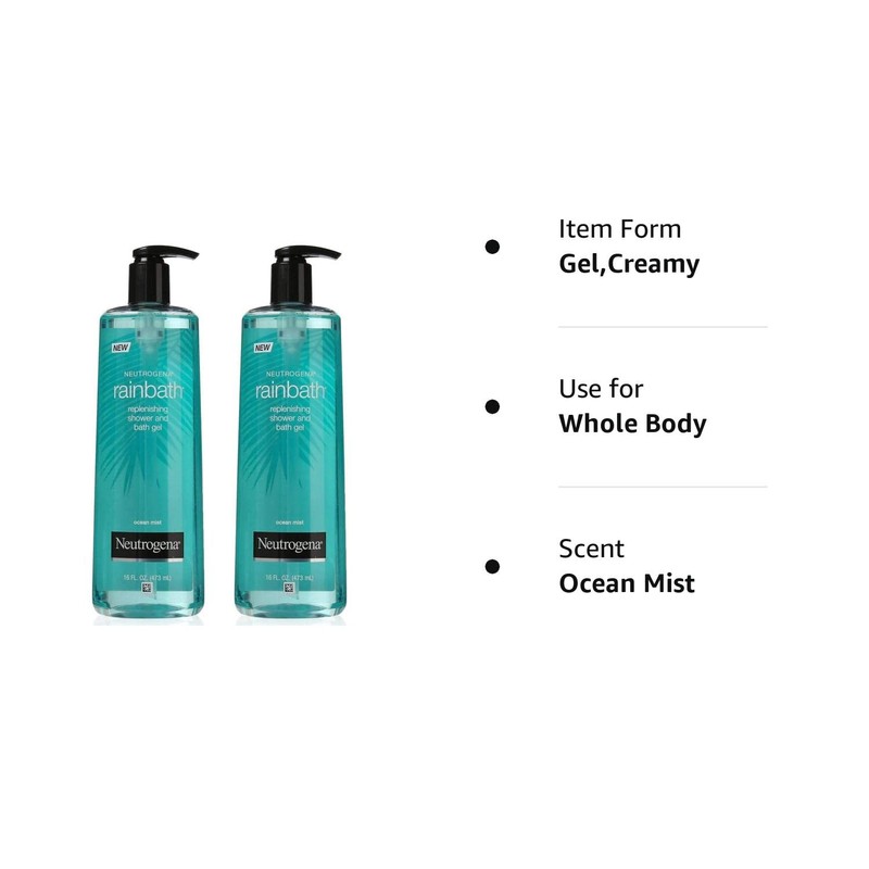 Neutrogena Rainbath 16 Ounce Ocean Mist Shower & Bath Gel