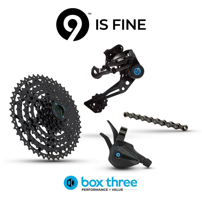 Box Three Prime 9 Wide Single Shift eBike Groupset: Unlock