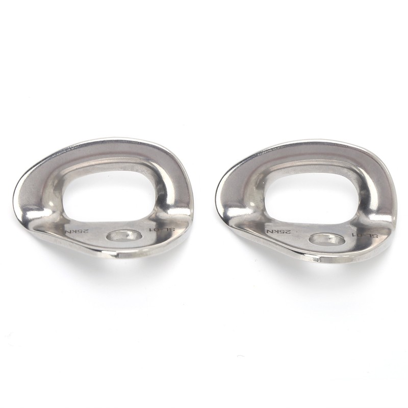 2Pcs Climbing Hangers Stainless Steel Durable Sturdy Smooth Convenient Rock