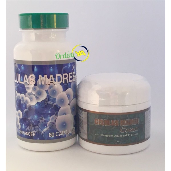 Celulas Madres 60 cap + Cream Biomatrix Madre Cell Plus Vital Bioxtron Alga