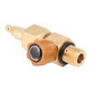 CO2 Tank Refill Valve Brass Anti Corrosion M18 X 1.5