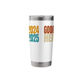 Goodbye 2024 Hello 2025 Happy New Year's Eve Christmas Xmas Stainless Steel Insulated Tumbler