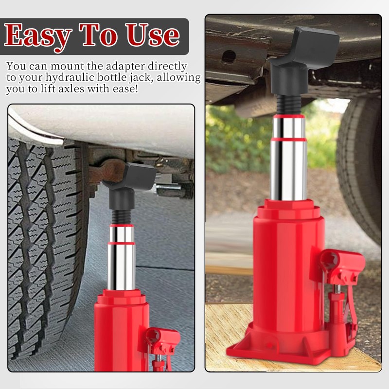 2-in-1 Bottle Jack Adapter - Universal Steel Adapter for Safe