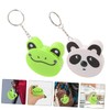 Outanaya 2Pcs Retractable Tape Measure Keychain Adorable Cartoon Animal Design