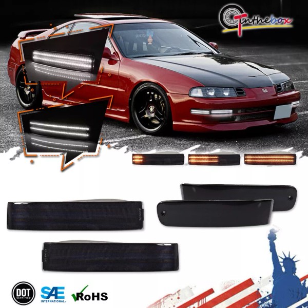 GTINTHEBOX For Honda Prelude 92-96 Dynamic Amber & White LED