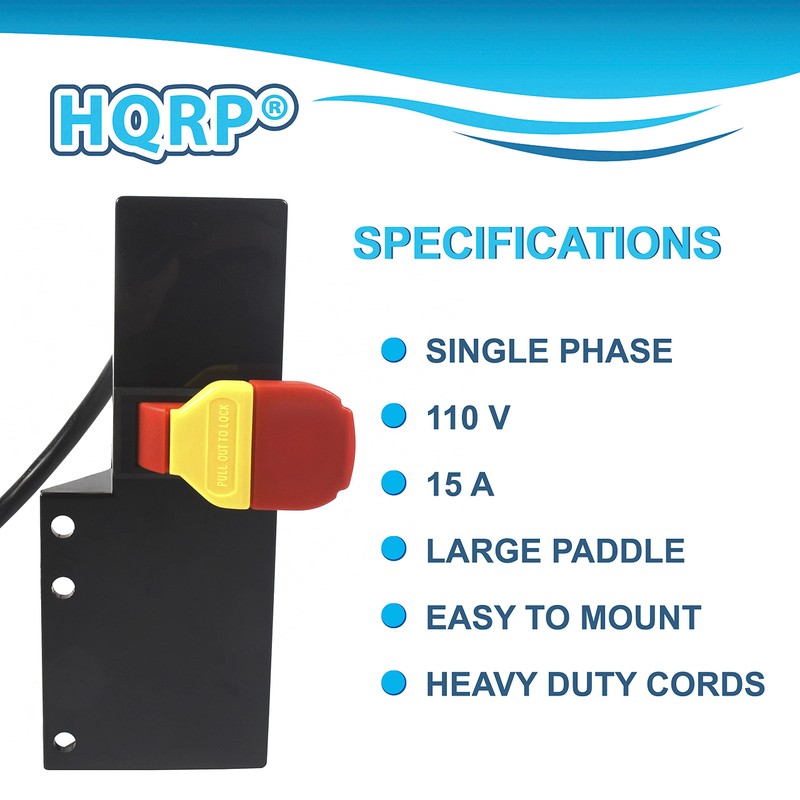 HQRP Multi-Purpose Router Table Power Switch, Dust Control Switch, Power
