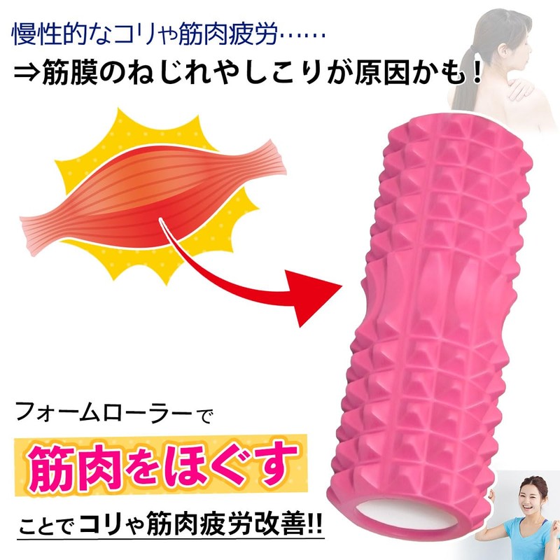 KaRaDaStyle Foam Roller, Trigger Point, Yoga, Myofascial Release, Myofascial Roller,