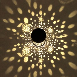 Sea Turtle Solar Lanterns Outdoor Waterproof, Hanging Solar Lights Lantern Sea Turtle Gifts for Women Men Metal Decoration LED Lantern Outside for Patio, Yard, Porch, Lawn, Pathway, Garden, Home Decor