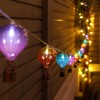 Festive Lights 2,7m Solar Heißluftballon Lichterkette außen mit 10 weißen