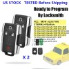 KEYECU 2xFit For 2014 2015 2016 2017 GMC Sierra Entry