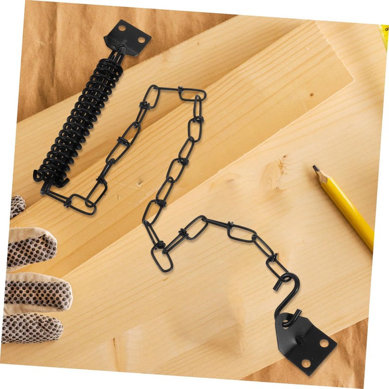 Operitacx Anti-Theft Door Lock Windproof Chain Handle Steel Chain for