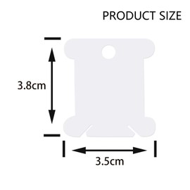 KTHZI 200pcs Plastic Floss Bobbins Cross Stitch Embroidery Thread Storage for Craft DIY Sewing Cotton Organiser